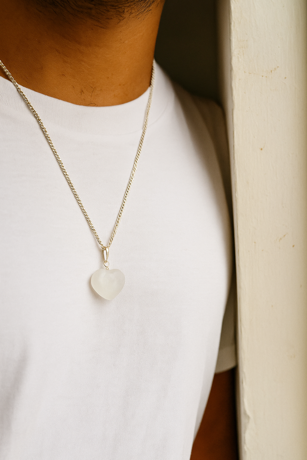 Clear Quartz Pendant – The Master Healer & Energy Amplifier (Heart Shaped)