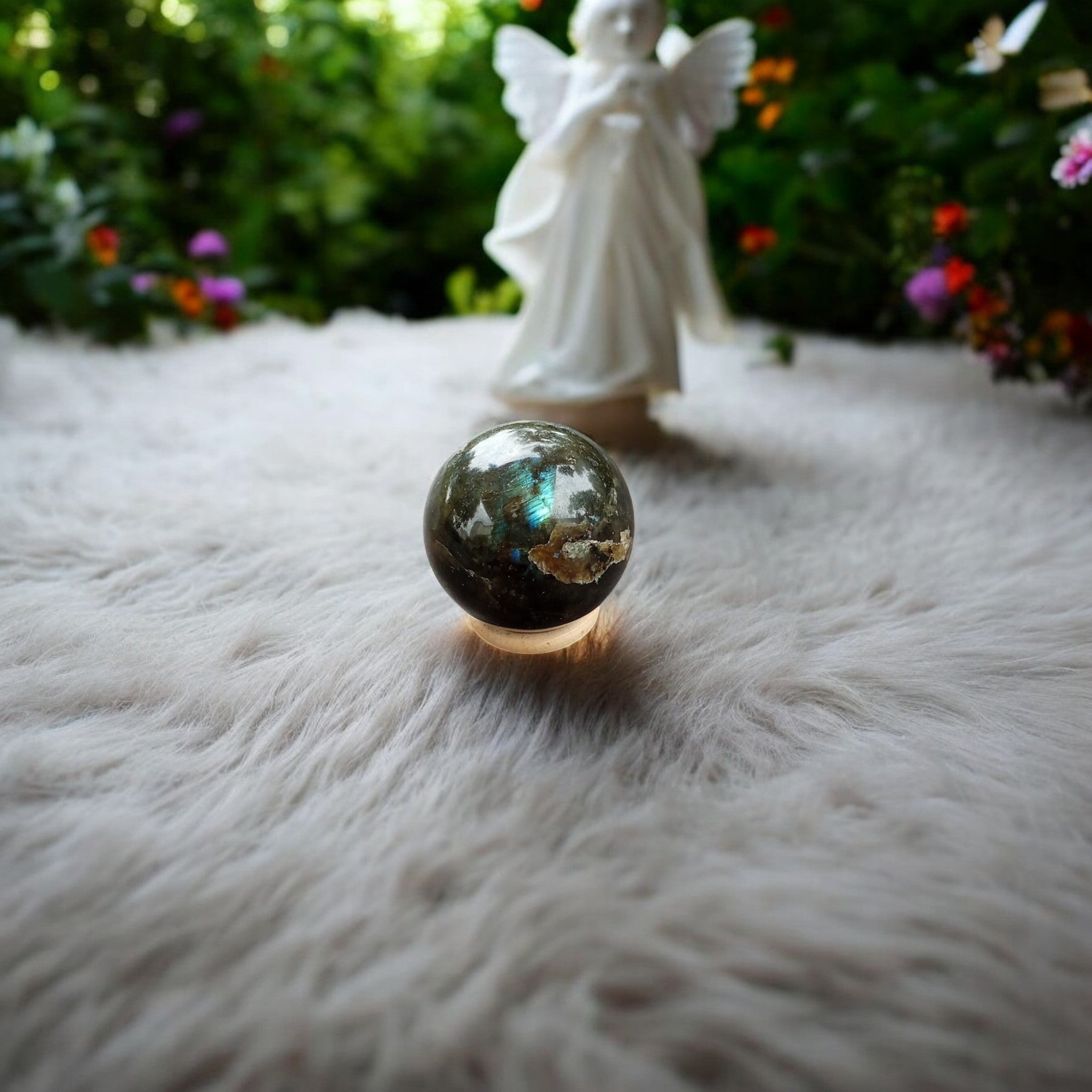 Labradorite sphere