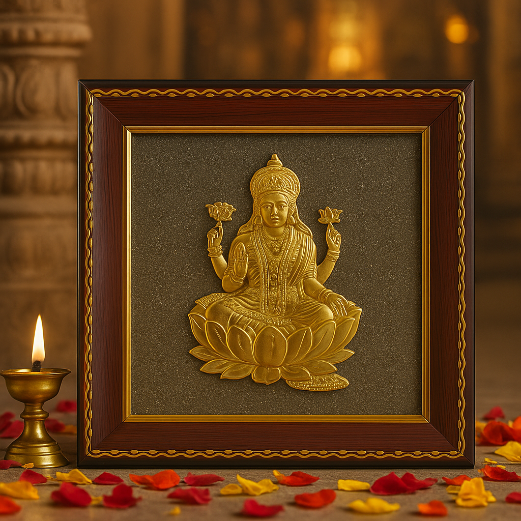 Mata Laxmi On Pyrite Frame