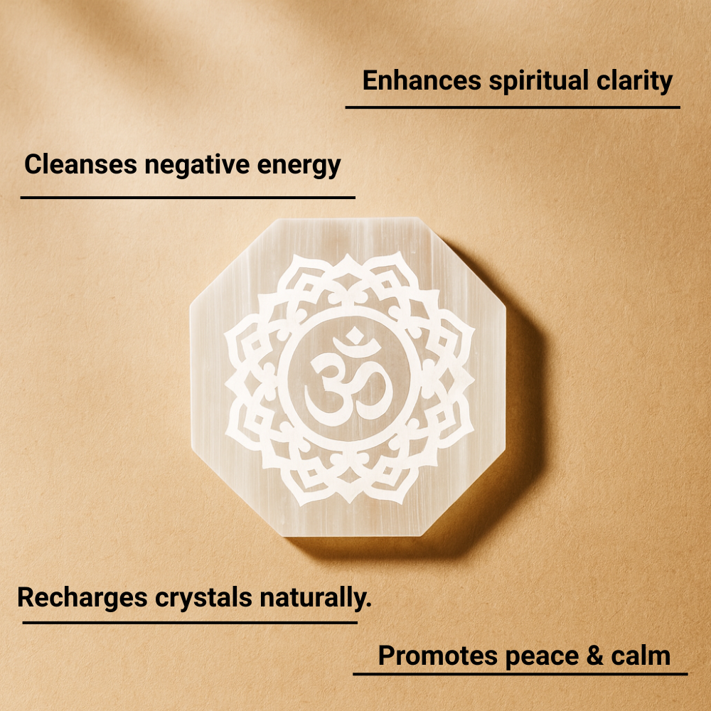 Money Magnet & Selenite Plate Combo