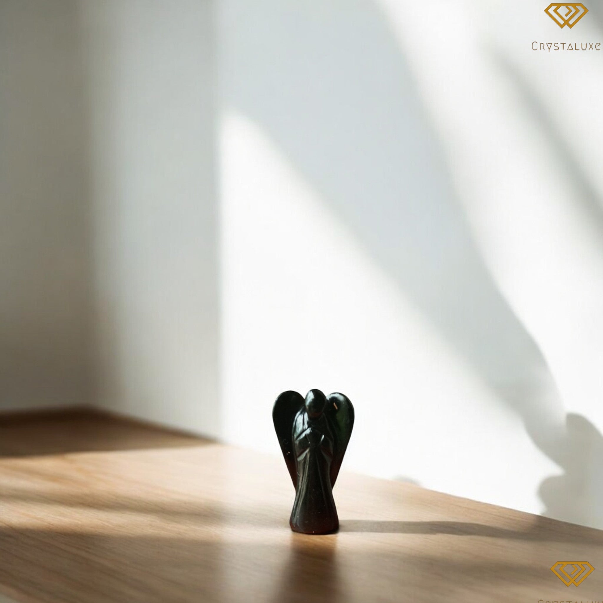 Black obsidian angel