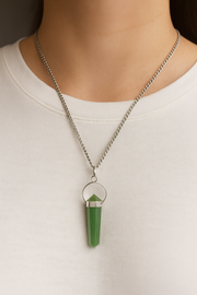 Green Aventurine Pendant – The Stone of Opportunity & Healing (Unisex)