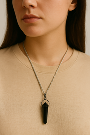 Black Tourmaline Pendant – The Ultimate Protection Stone (Unisex)