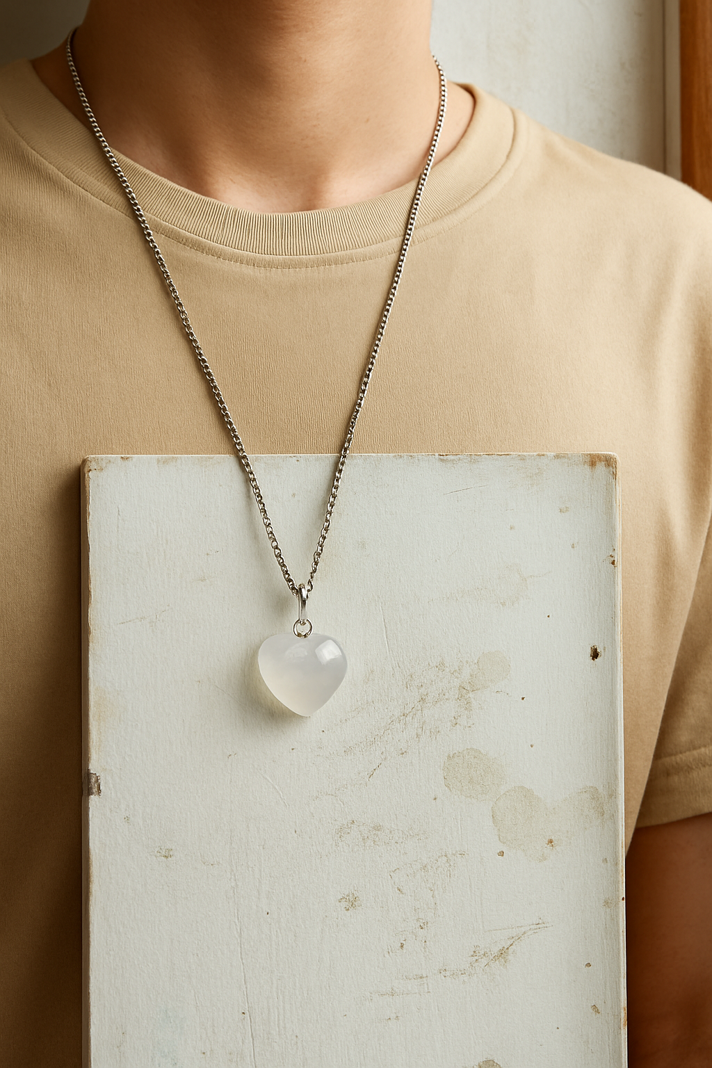 Clear Quartz Pendant – The Master Healer & Energy Amplifier (Heart Shaped)