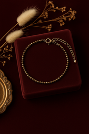 Maa Lakshmi Siddh Raw Pyrite Anklet