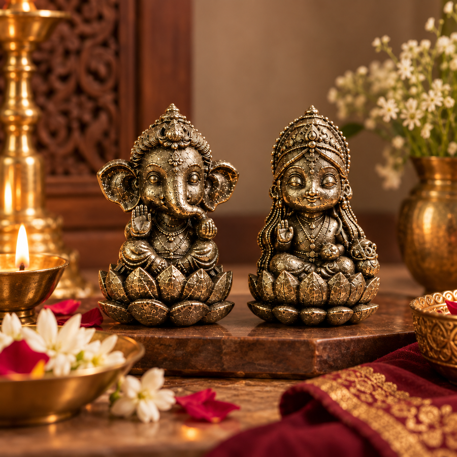 Maha Dhanyog Combo - Pyrite Laxmi & Ganesh Ji
