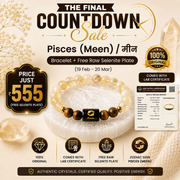 Pisces (मीन राशि) Zodiac Citrine & Tiger Eye Bracelet.
