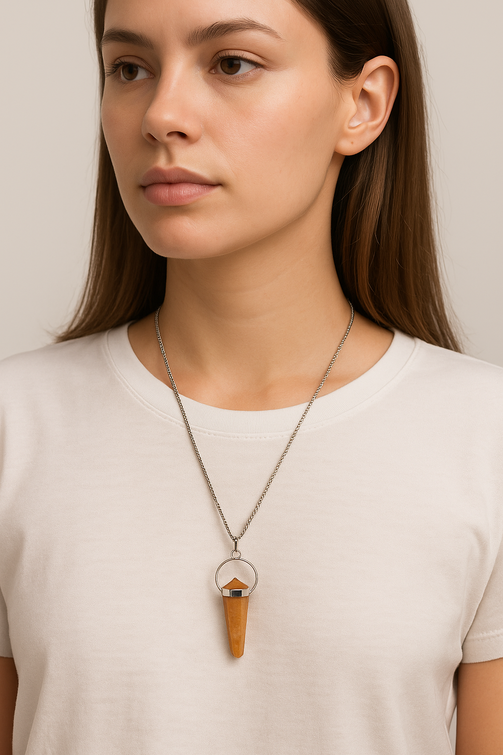 Citrine Pendant - The Stone of Success & Joy (Unisex)