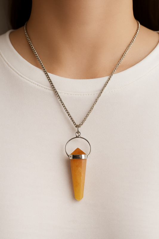 Citrine Pendant - The Stone of Success & Joy (Unisex)