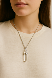 Clear Quartz Pendant – The Master Healer & Energy Amplifier (Unisex)