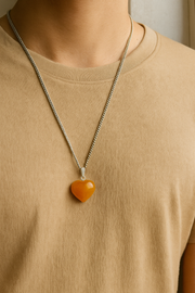 Citrine Pendant – The Stone of Success & Joy (Heart Shaped)