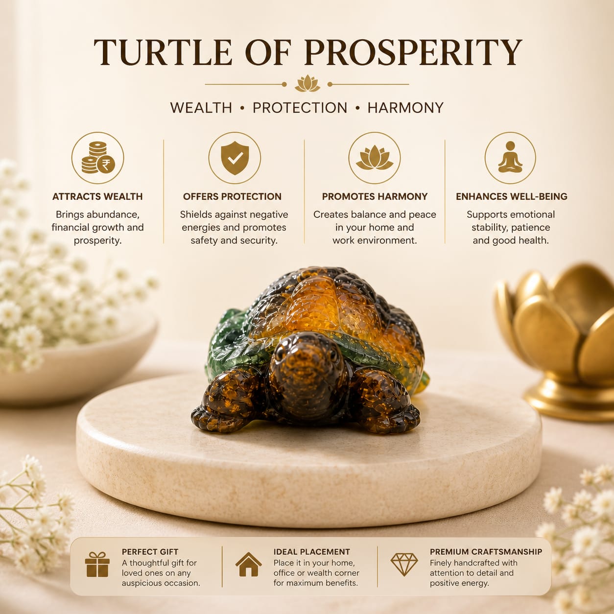 Money Magnet Vastu Turtoise (Kachhua)