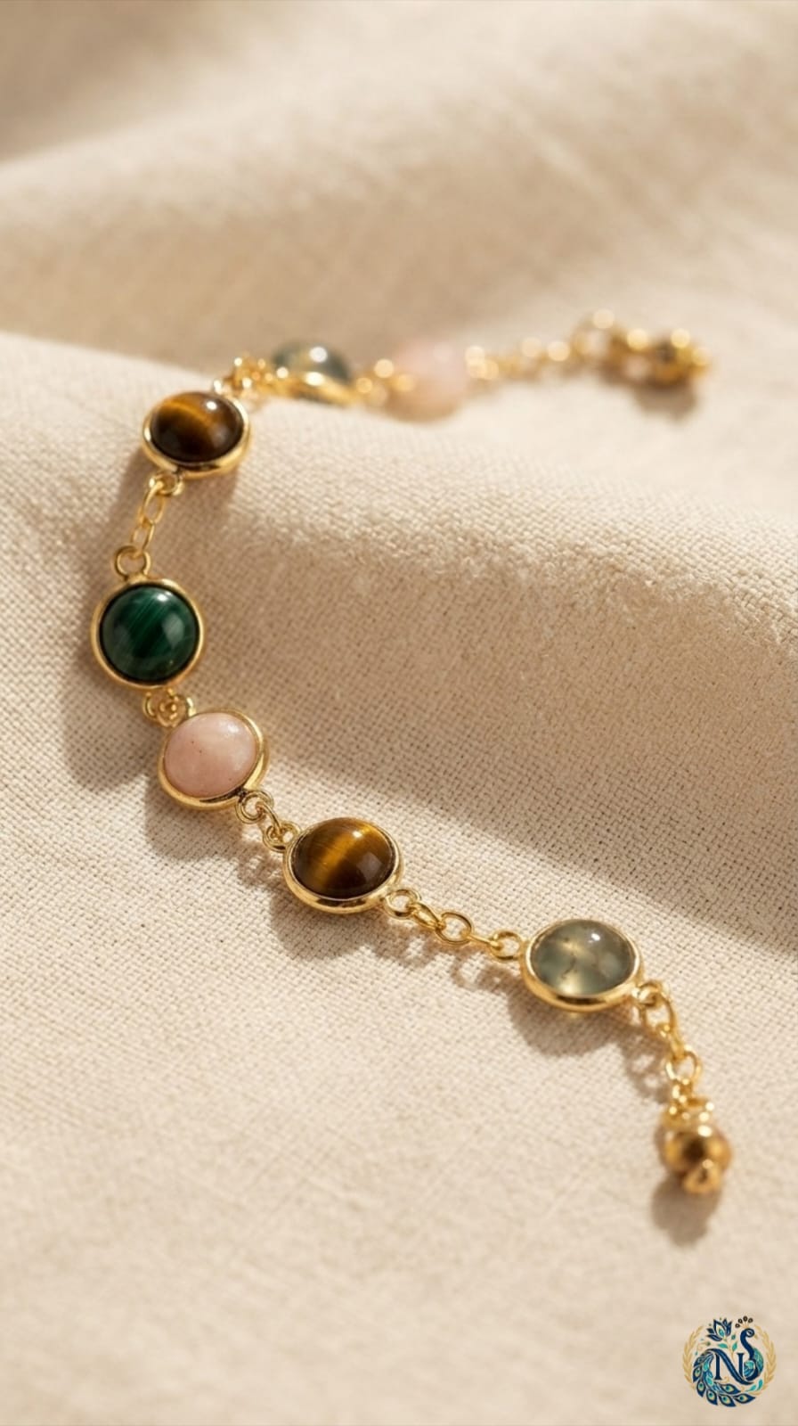 Lakshmi Blessings Combo - Dhan Yog Bracelet + Raw Pyrite Anklet Combo