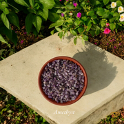 Amethyst chips stone