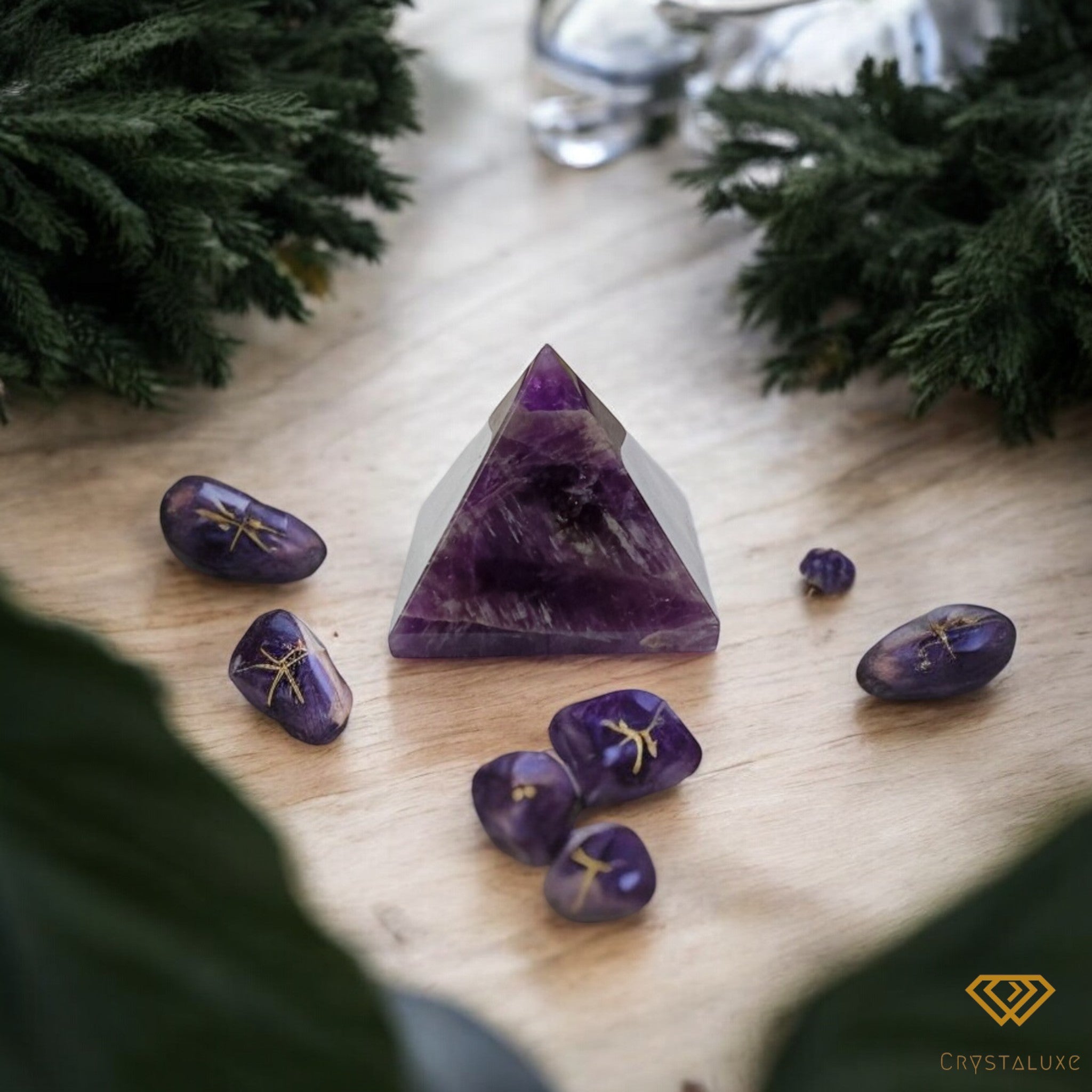 Amethyst pyramid