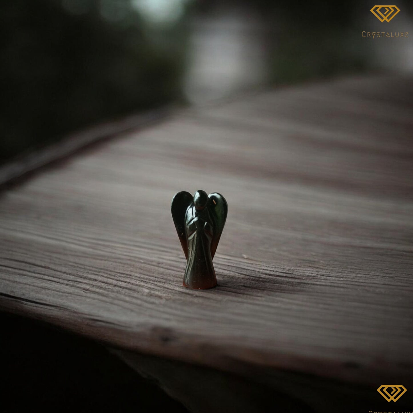 Black obsidian angel