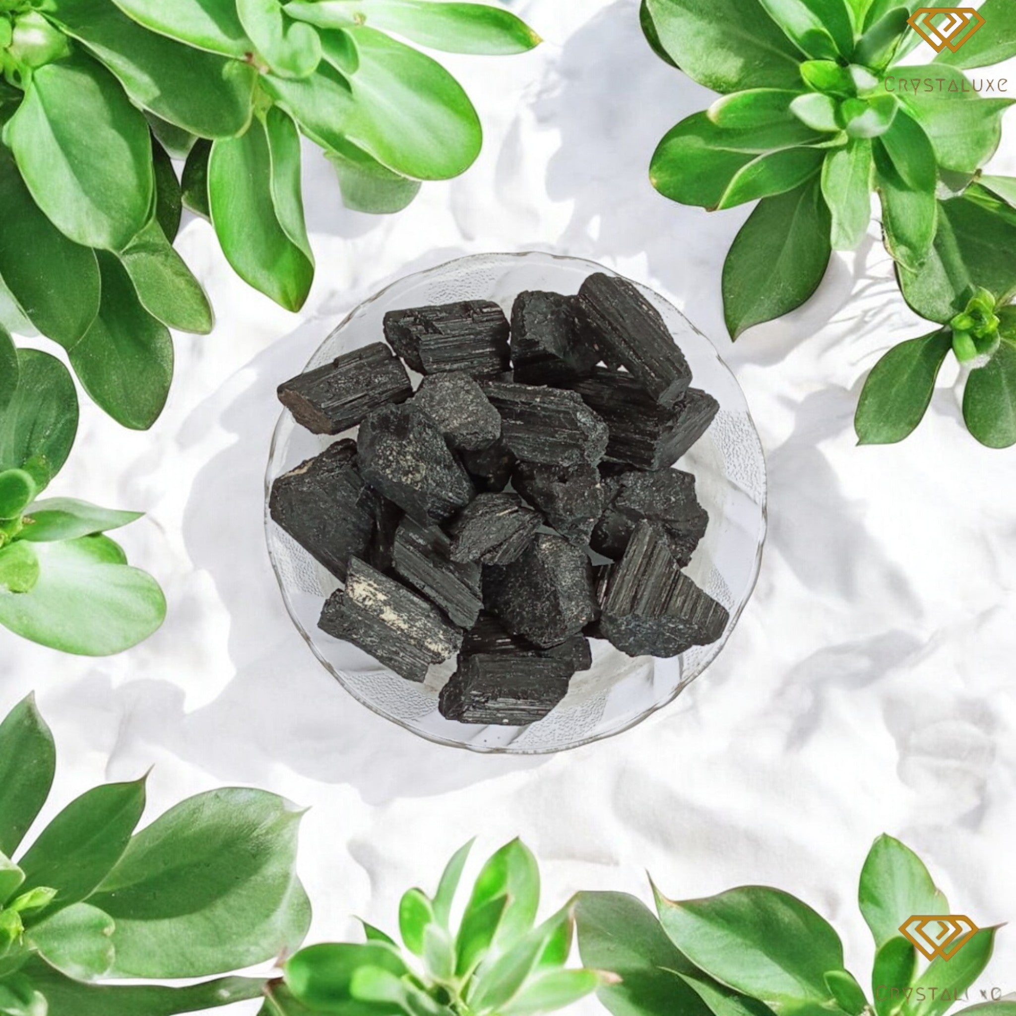 Black tourmaline raw