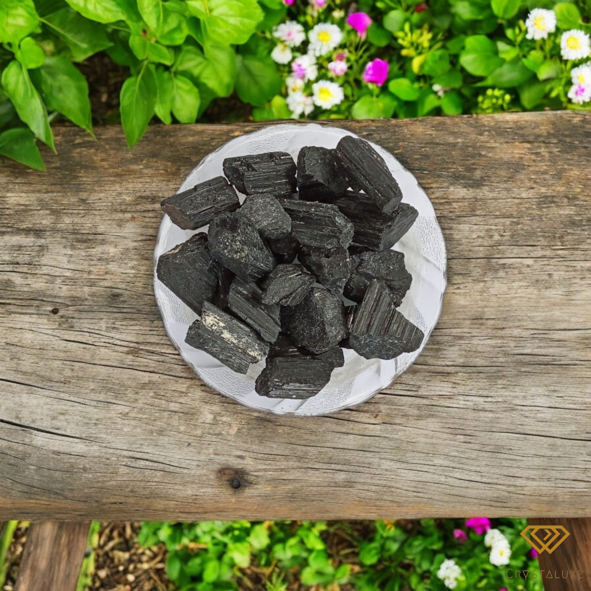Black tourmaline raw