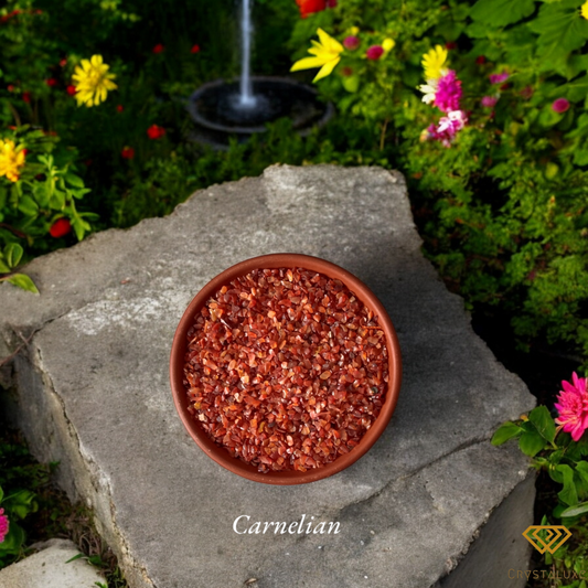 Carnelian chips stone