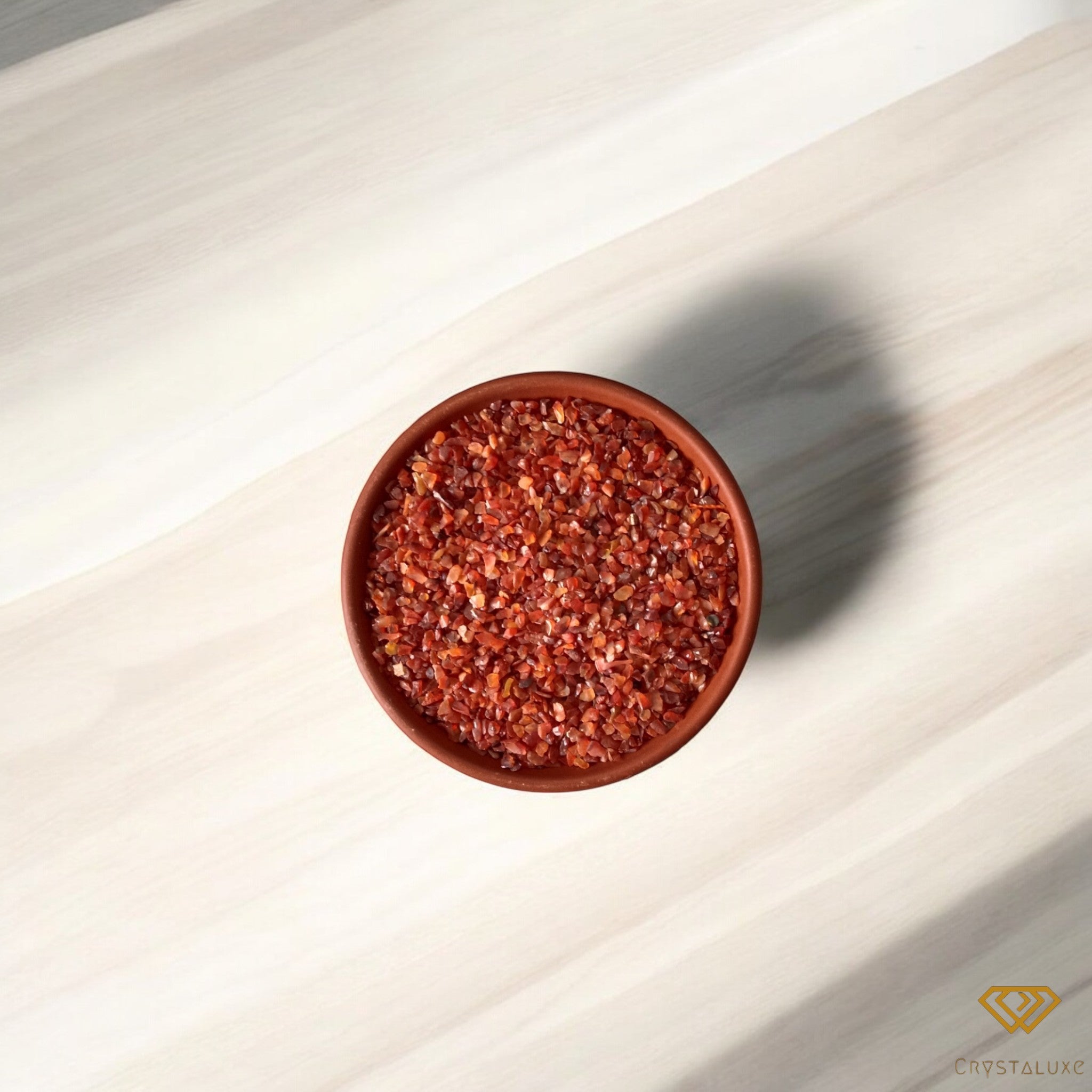 Carnelian chips stone