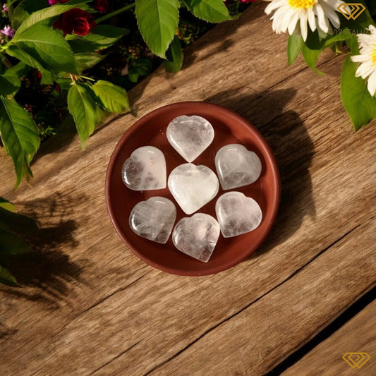 Clear quartz Heart