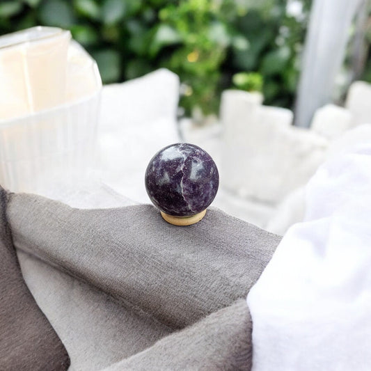 Lepidolite sphere
