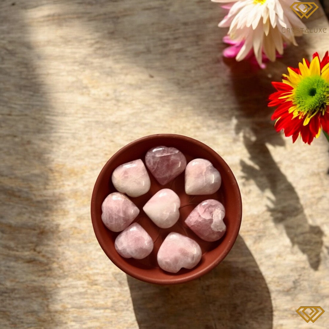 Rose quartz Heart