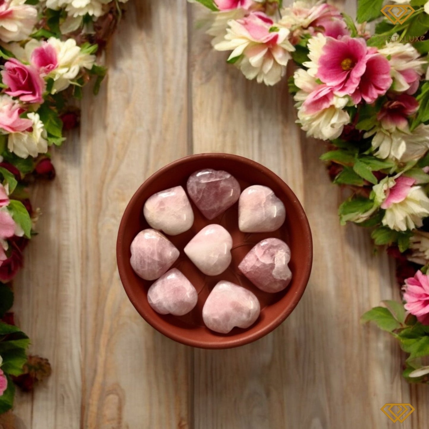 Rose quartz Heart