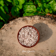 Rose quartz chips stone