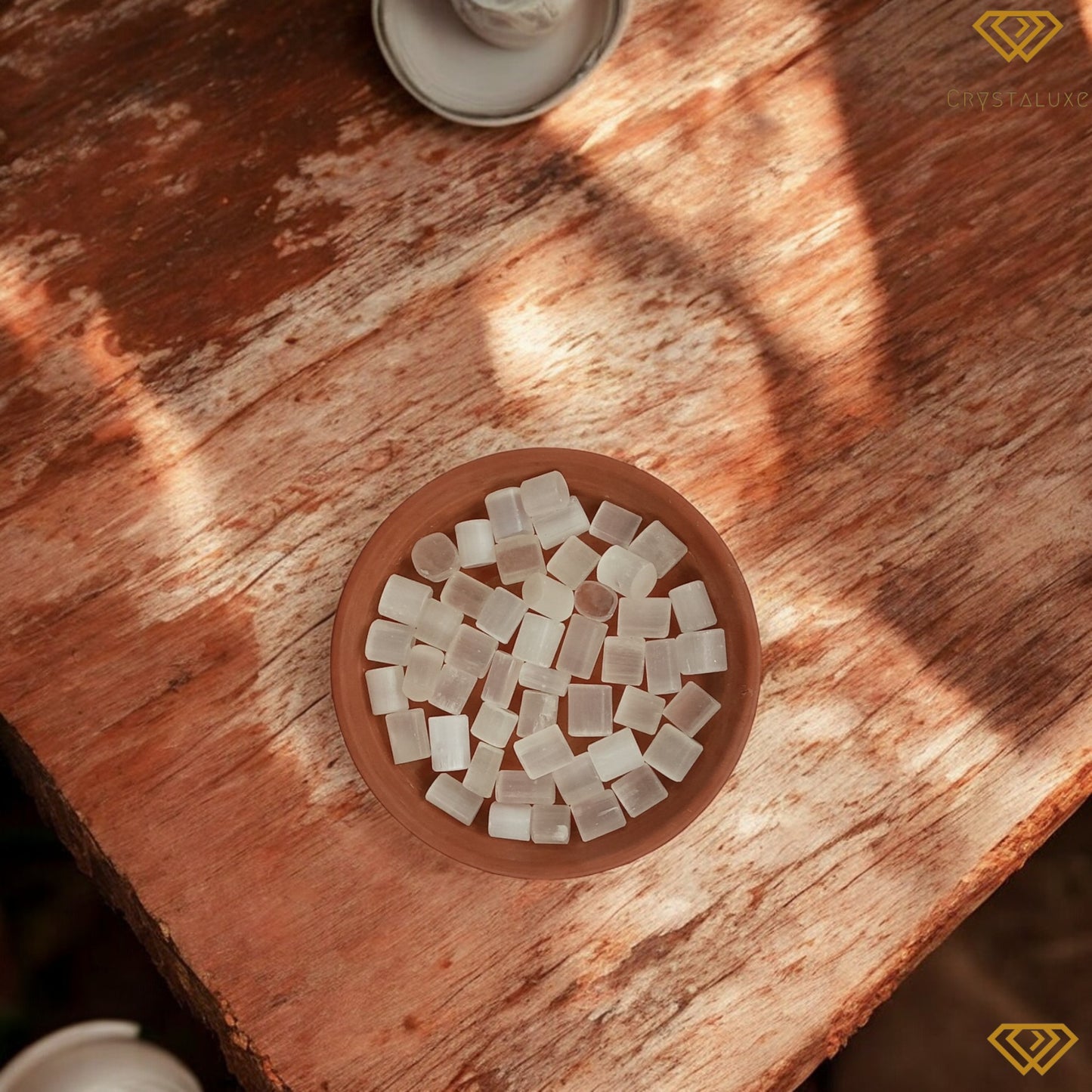 Selenite tumble stone ( Pack of 3)